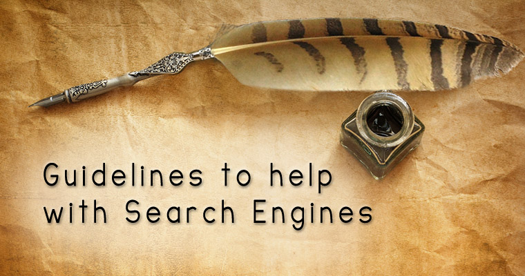 Guidelines to help with Search Engines